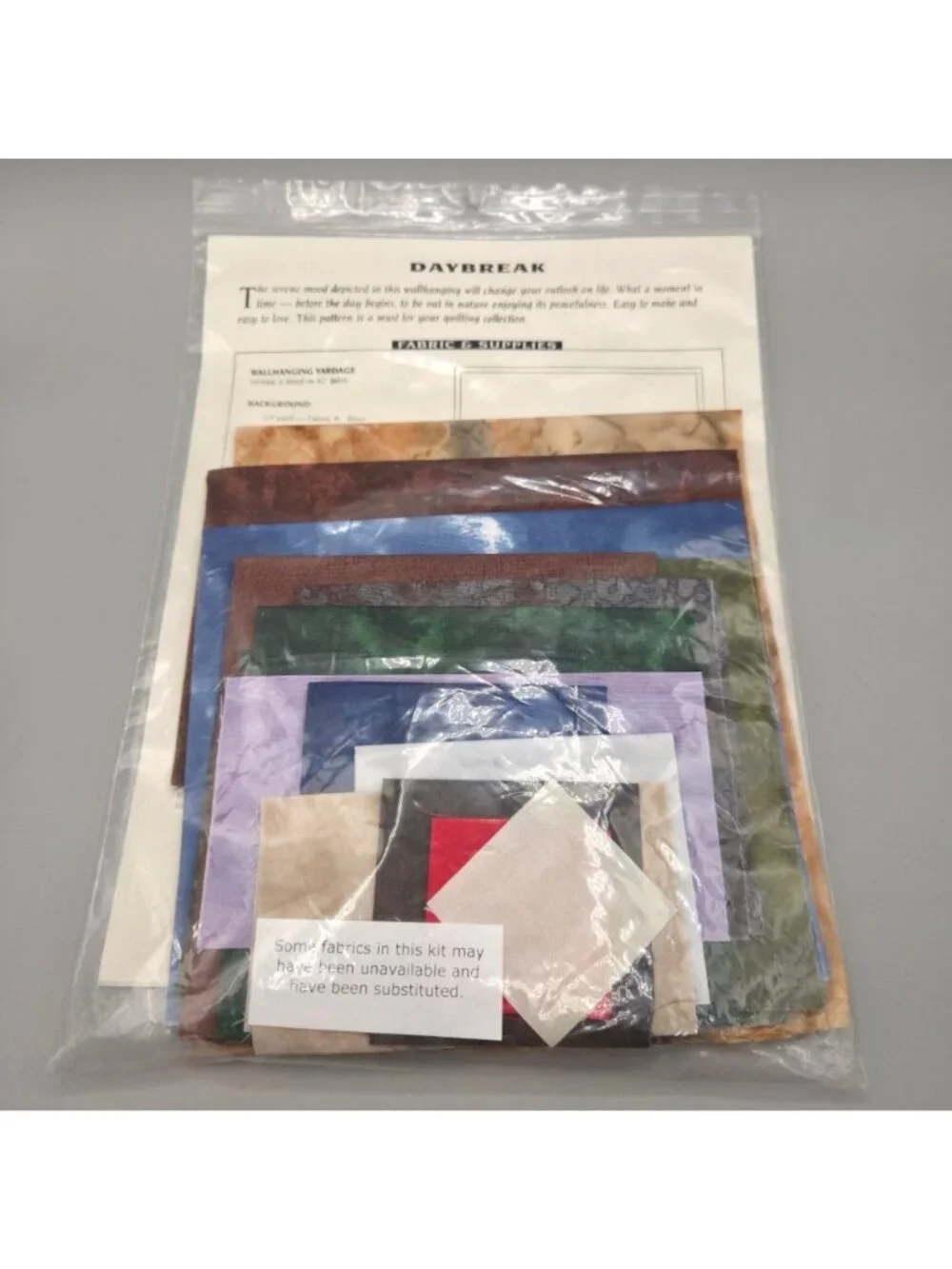 Daybreak Wallhanging Quilt Kit Nature Scene With Fabric Instructions Jeri Kelly